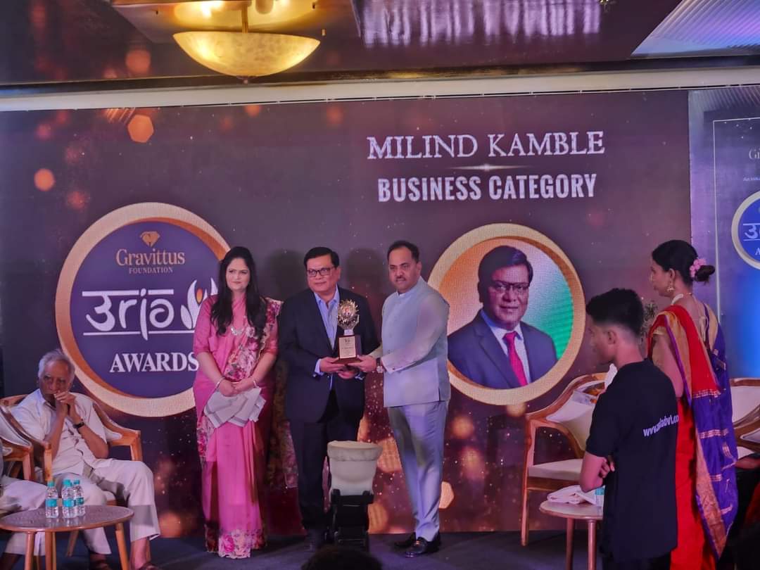 Dr. Milind Kamble shared his life journey, emphasizing his efforts to promote business leadership within the Dalit community. He stated, "The aim is to provide Dalit youth with professional opportunities alongside education, employment, and politics.".